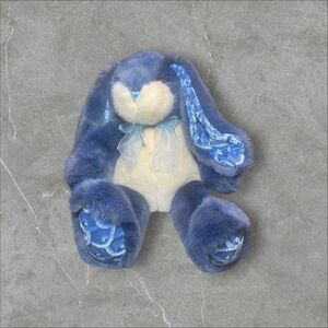 Dan Dee Collector's Choice Kids Blue Velvet Bunny Rabbit Plush Toy